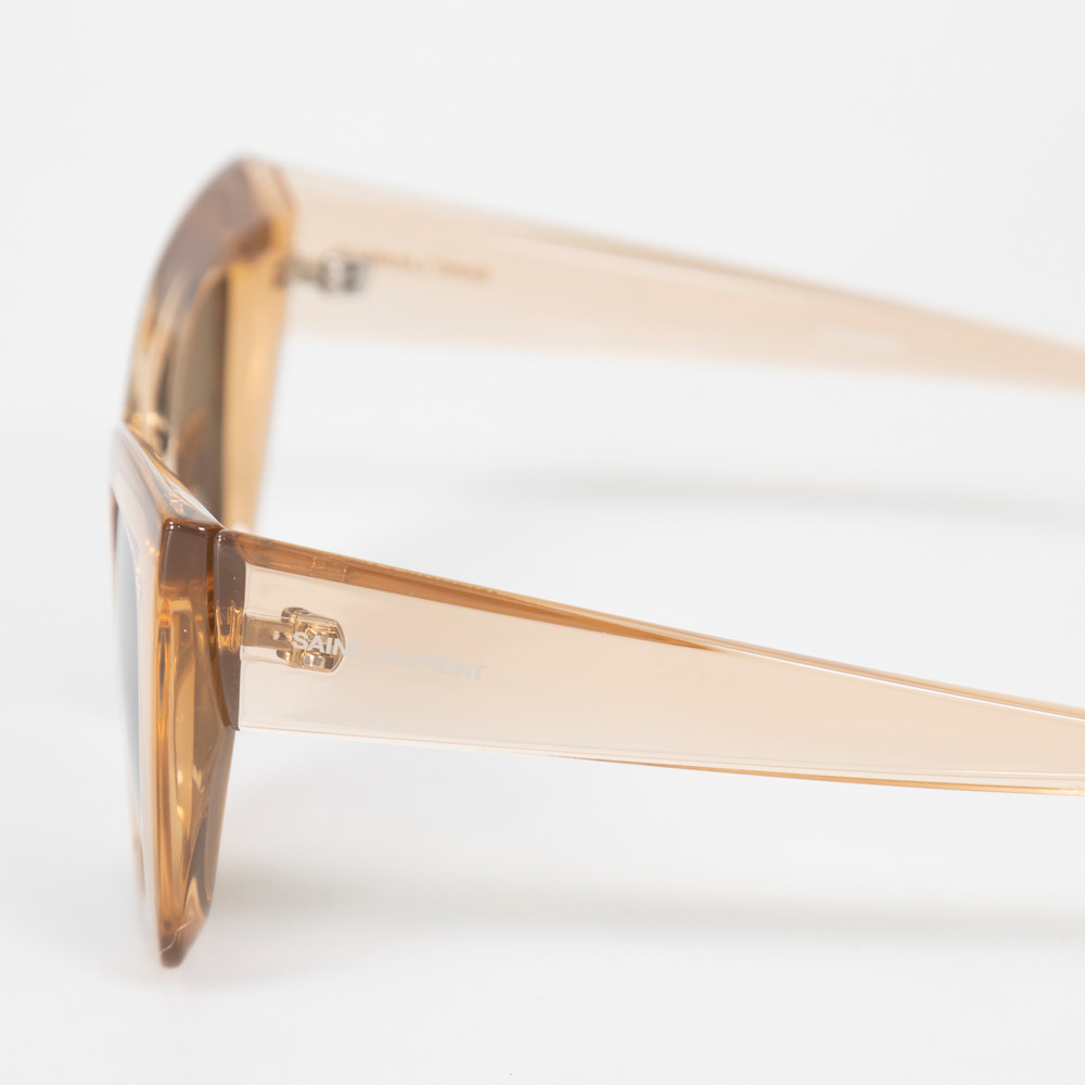 Saint Laurent Nude Grey Cat Eye Sunglasses