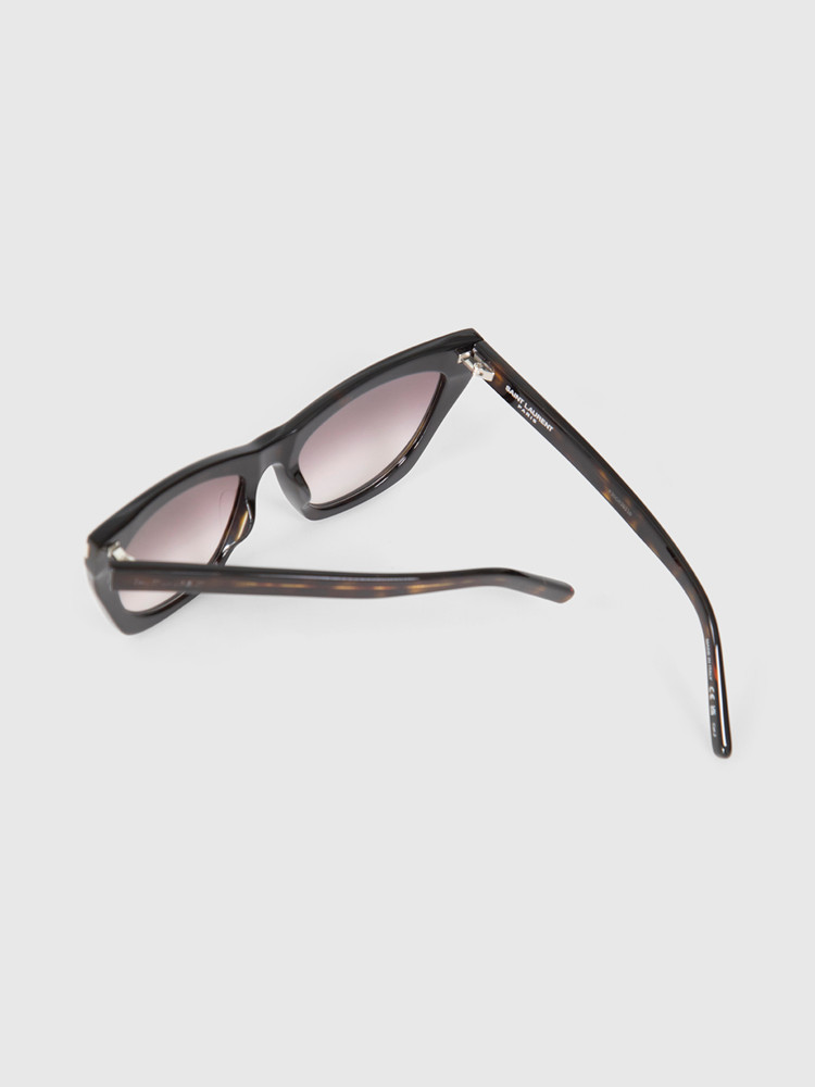 Saint Laurent Havana Violet Cat Eye Sunglasses