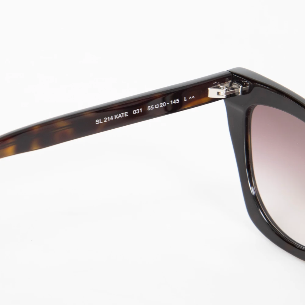 Saint Laurent Havana Violet Cat Eye Sunglasses