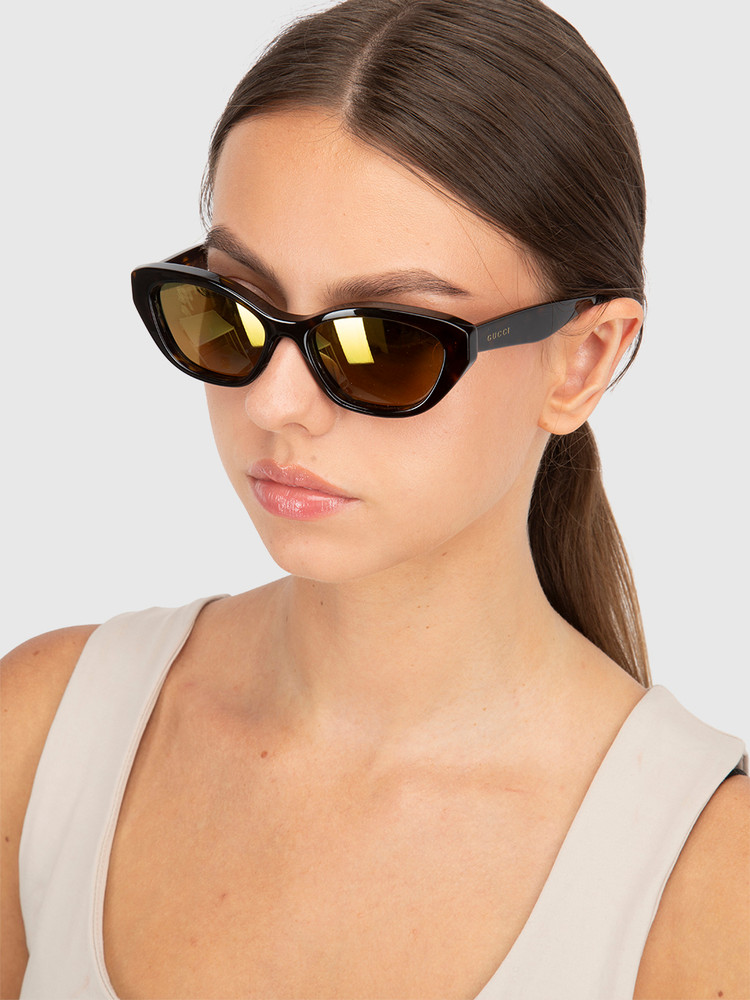 Gucci Havana Butterfly Sunglasses