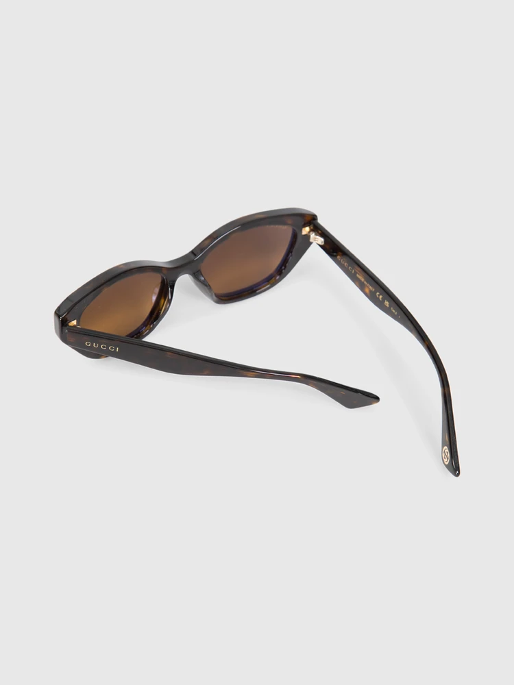 Gucci Havana Butterfly Sunglasses
