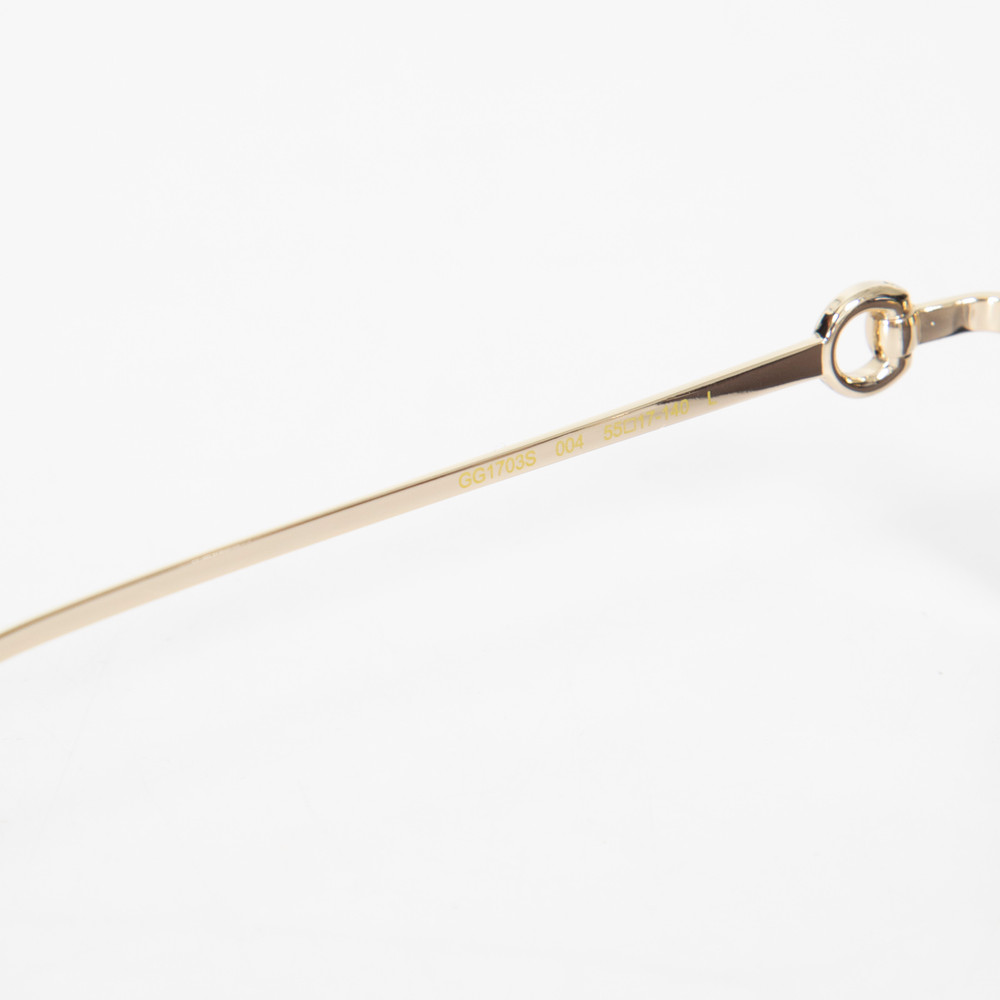 Gucci Brown Tinted Rimless Sunglasses
