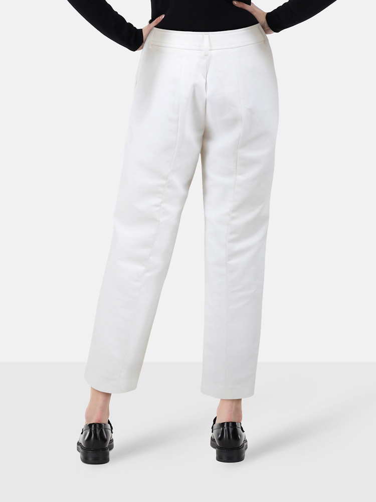 Emilio Pucci White Straight Fit Trousers