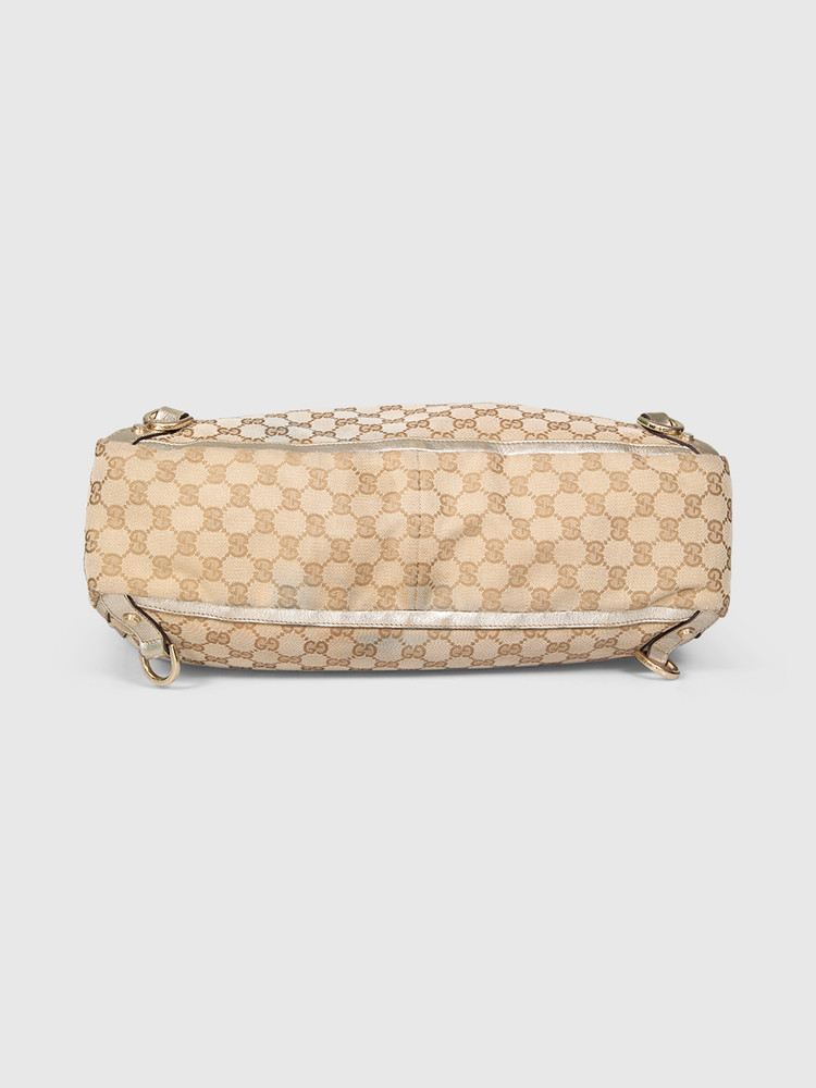 Gucci Beige GG Canvas Abbey Tote Bag