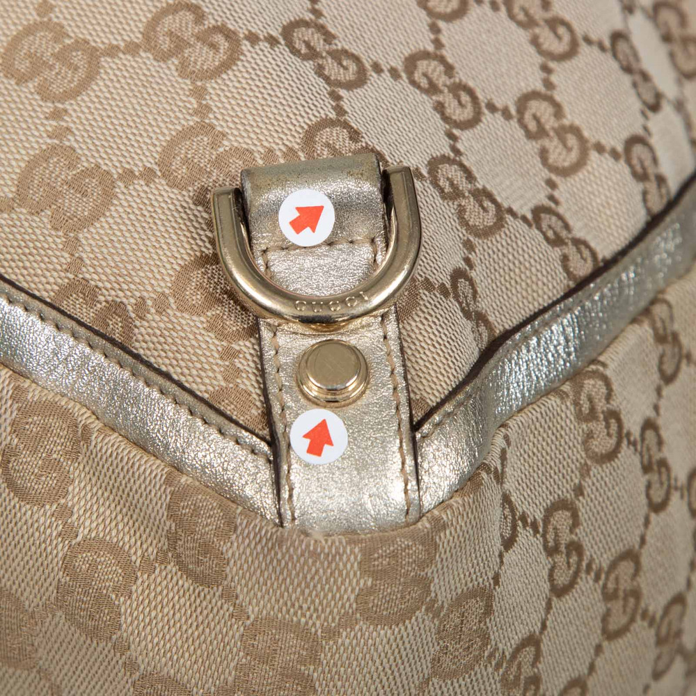 Gucci Beige GG Canvas Abbey Tote Bag
