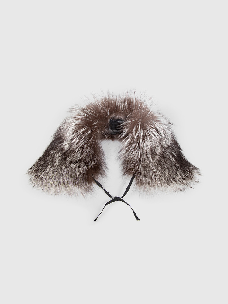 Prada Brown Fox Fur Collar