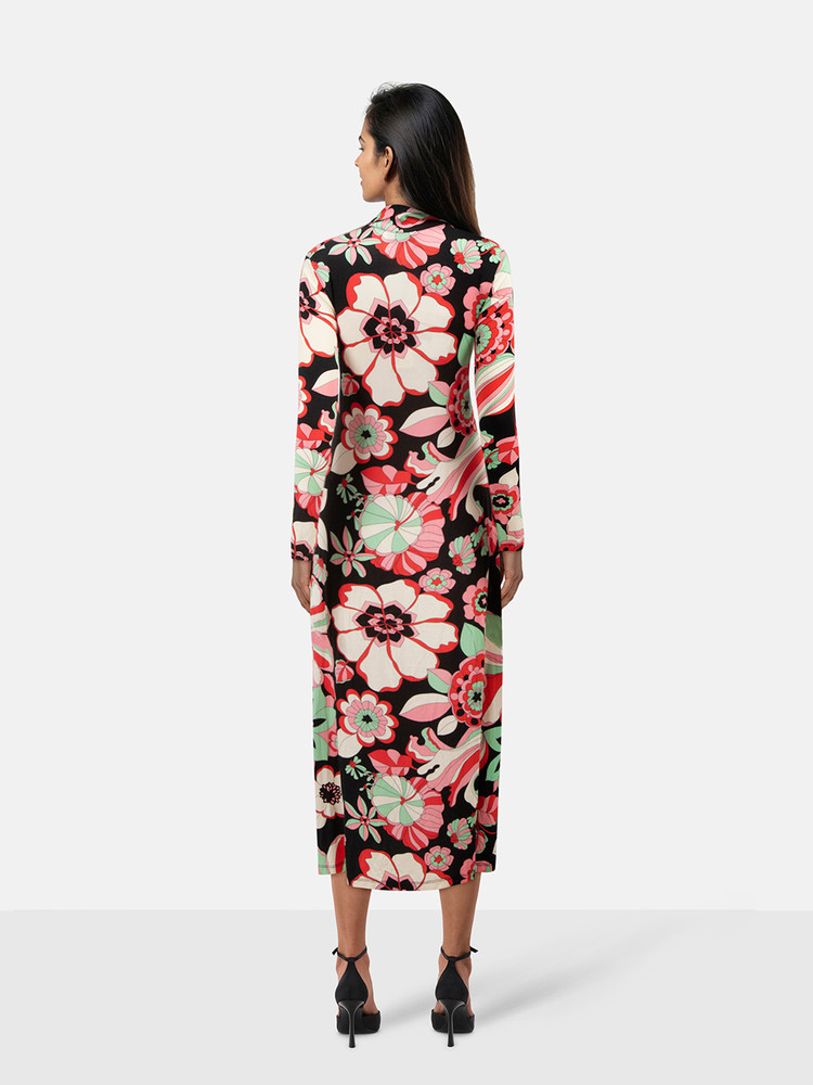 Rixo Floral Patterned Midi Tillie Dress