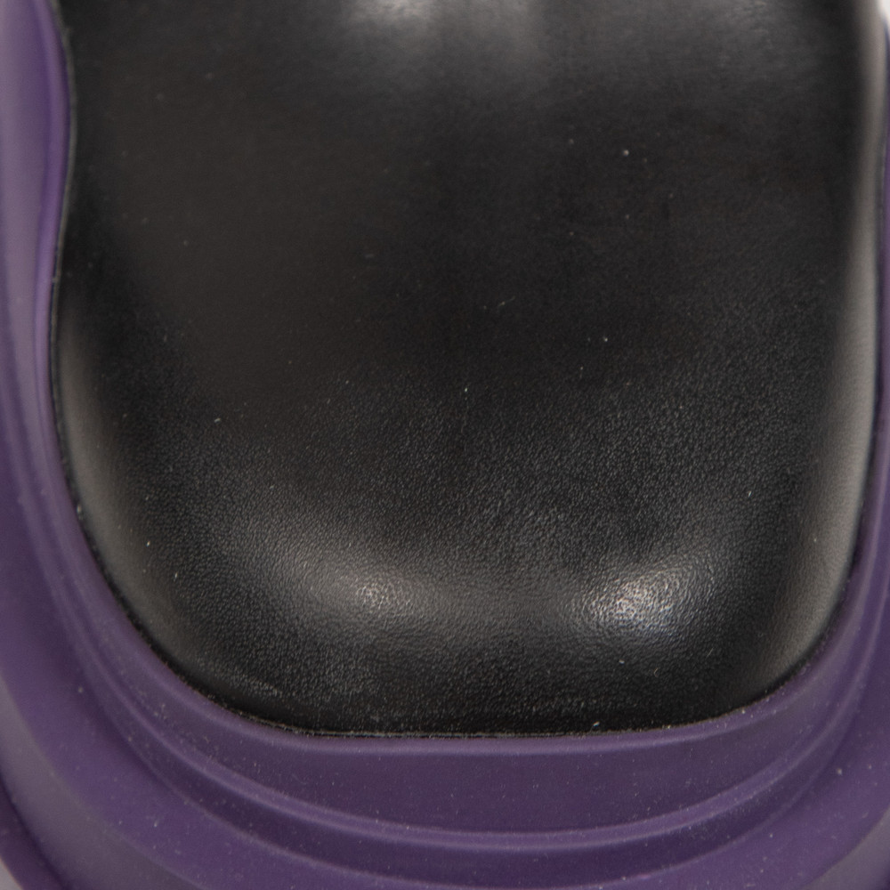 Bottega Veneta Black & Purple Tire Boots