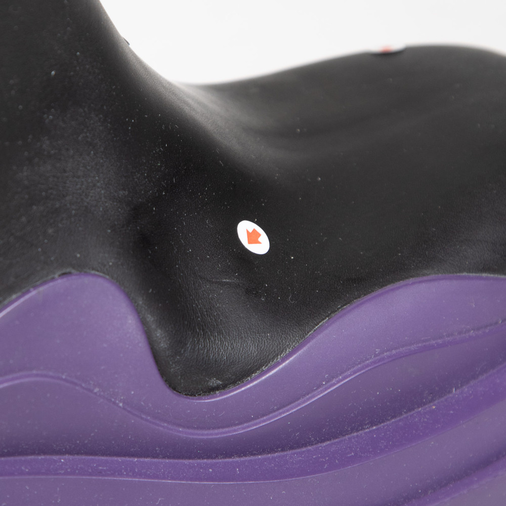 Bottega Veneta Black & Purple Tire Boots