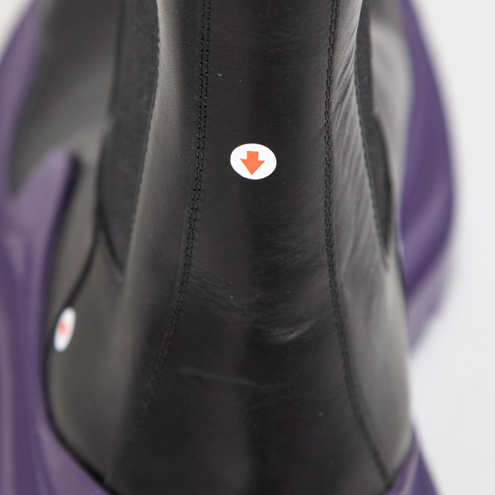 Bottega Veneta Black & Purple Tire Boots