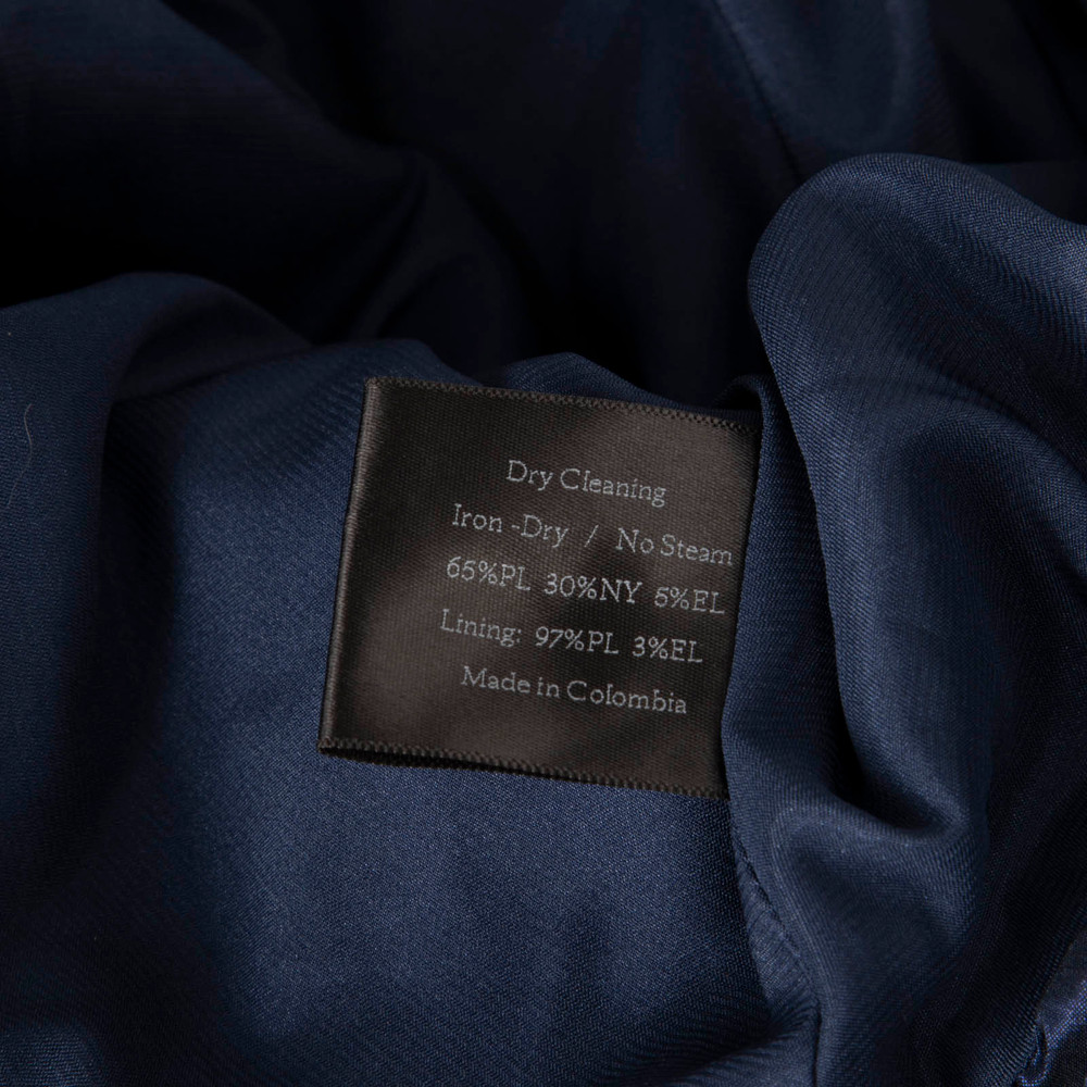 Kika Vargas  Navy Peplum Top