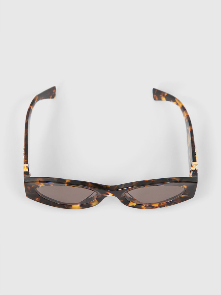 Miu Miu Honey Havana Tortoiseshell Oval Sunglasses