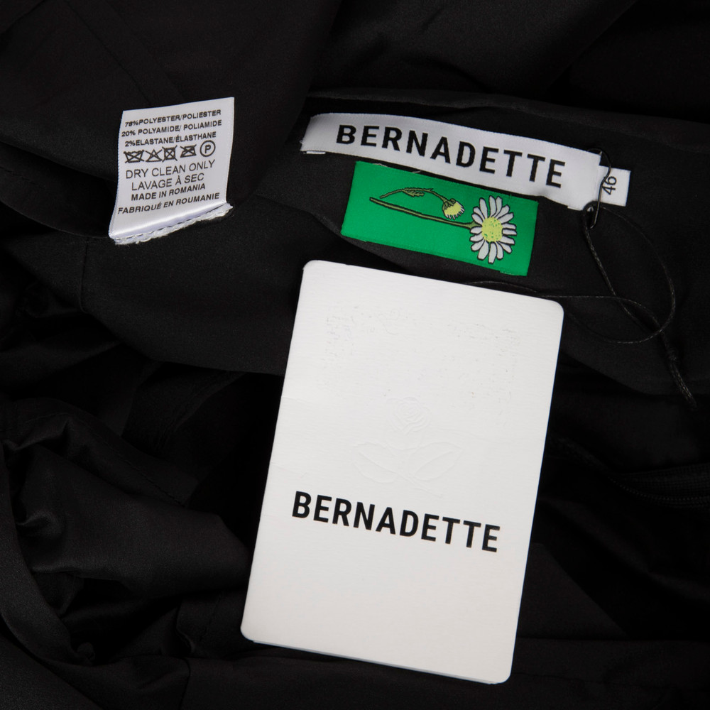 Bernadette Black Halterneck Knee Length Dress
