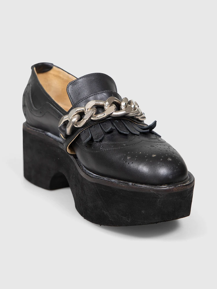 Charles Jeffrey Roker x Charles Jeffrey Loverboy Black Chain Loafers