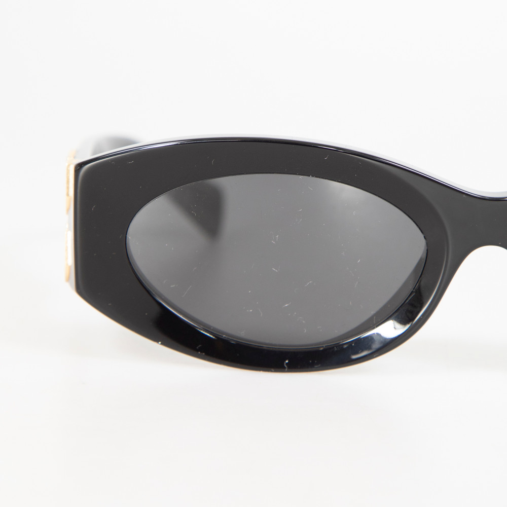 Miu Miu Black Frame Oval Sunglasses