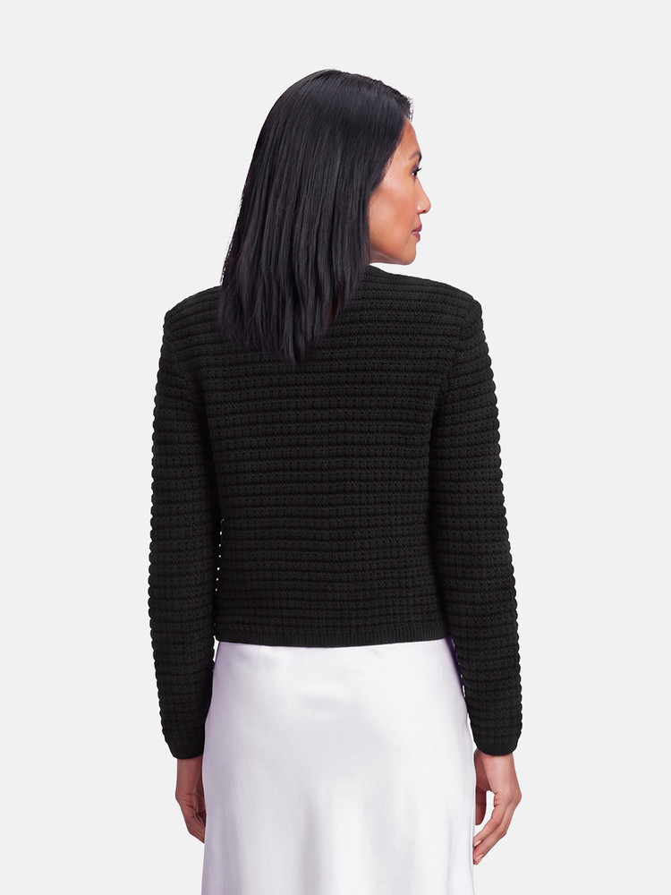 ba&sh Black Knit Button Up Cardigan
