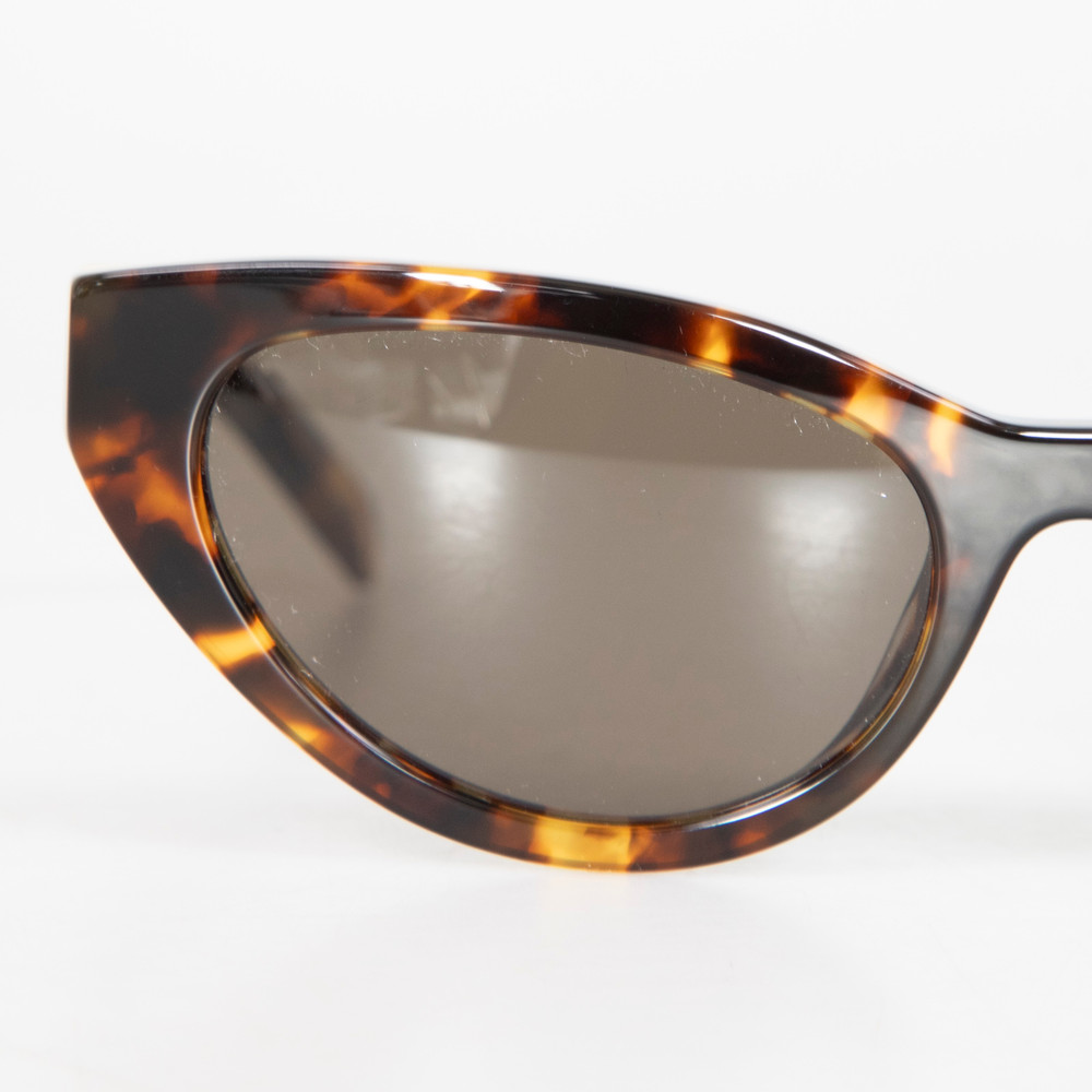 Miu Miu Havana Honey Butterfly Logo Sunglasses