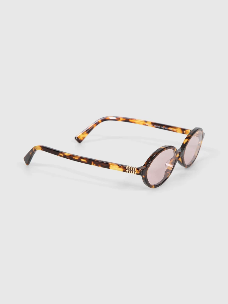 Miu Miu Honey Havana Tortoiseshell Sunglasses