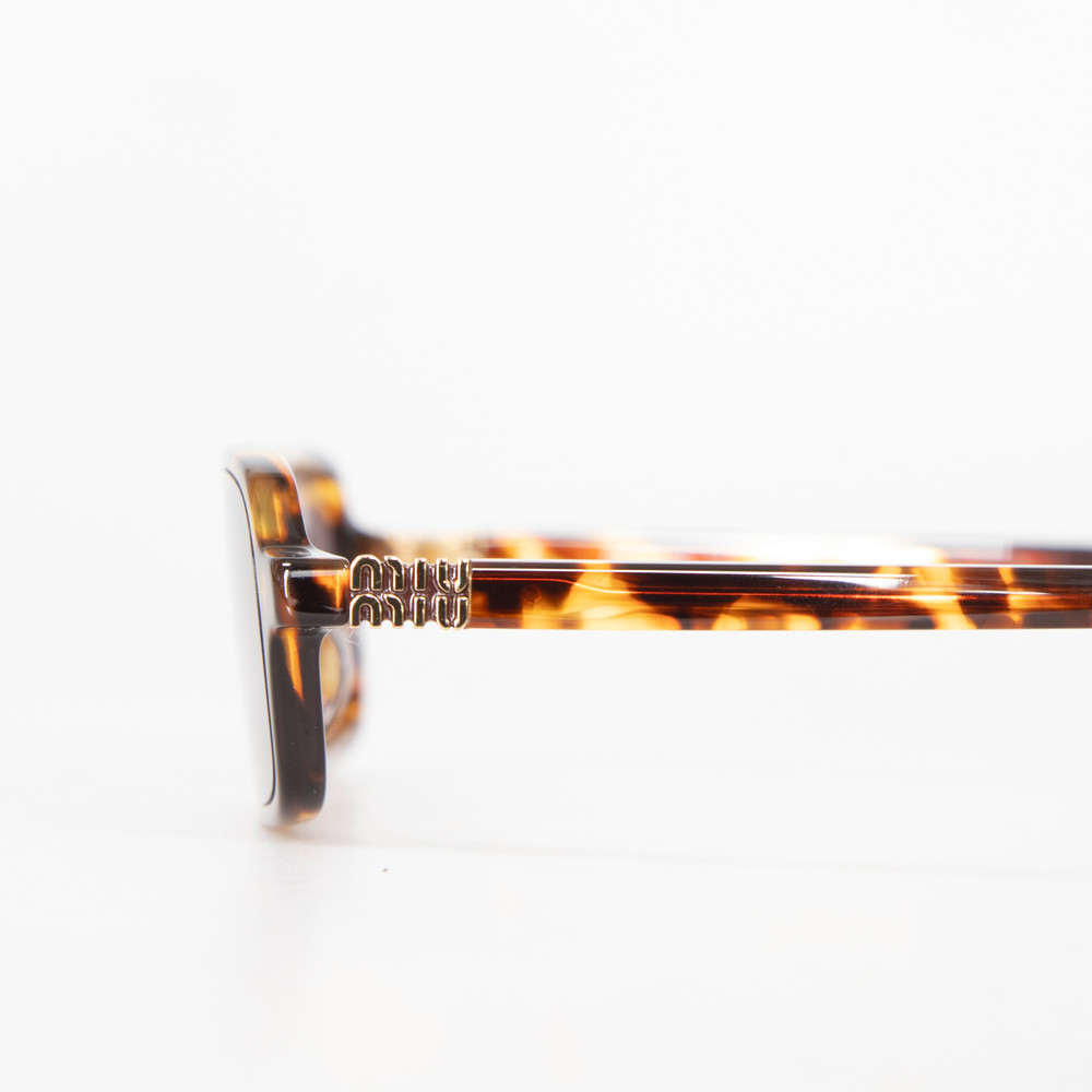 Miu Miu Havana Honey Rectangular Sunglasses