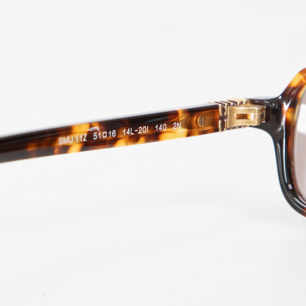Miu Miu Havana Honey Rectangular Sunglasses