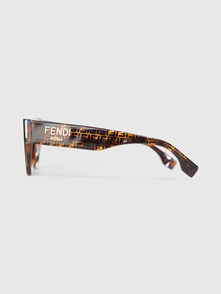 Fendi Havana Square Sunglasses