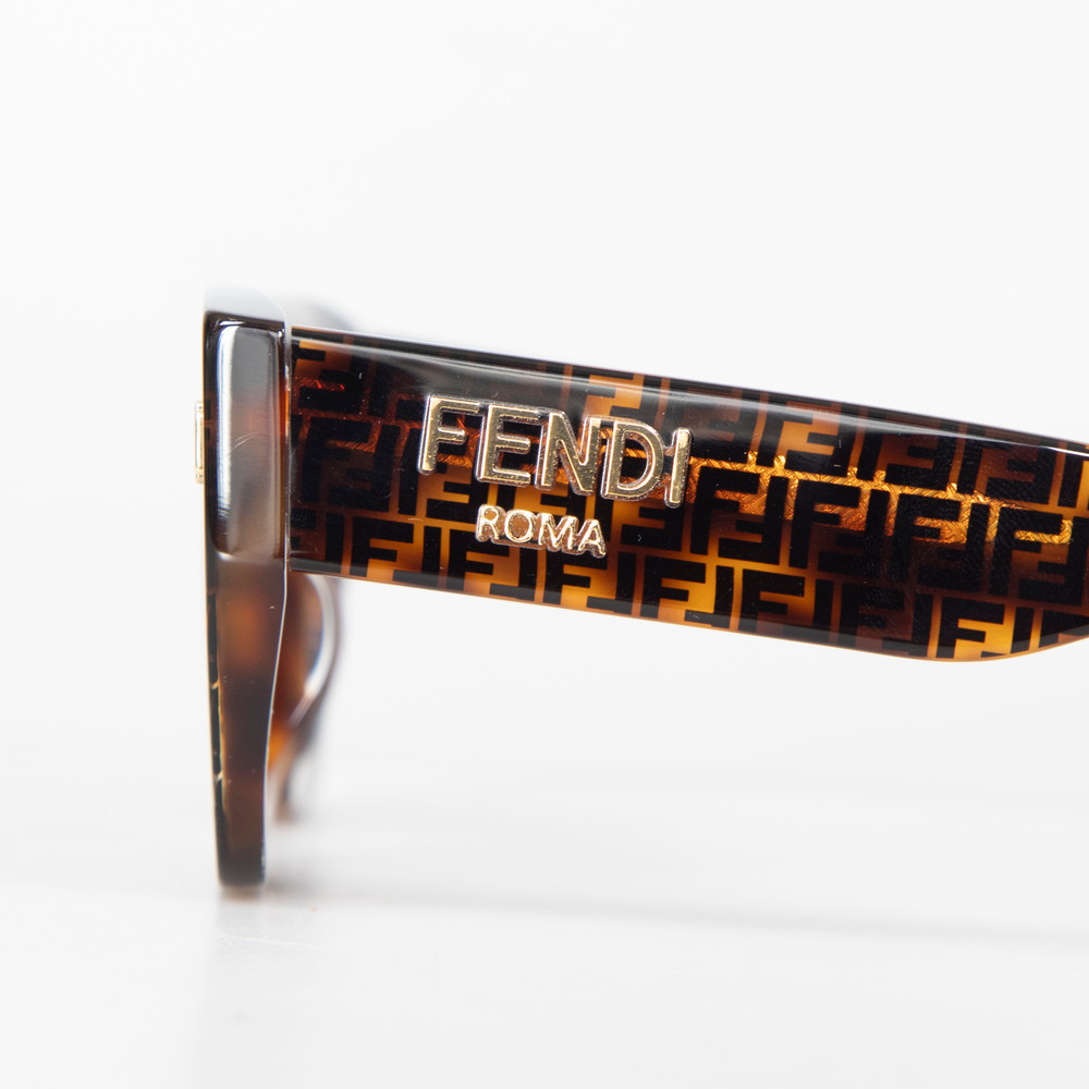 Fendi Havana Square Sunglasses