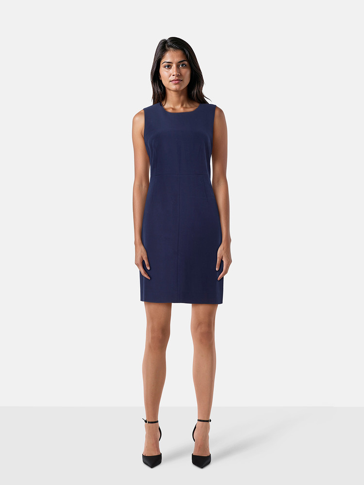 Diane Von Furstenberg Sleeveless Navy Dress
