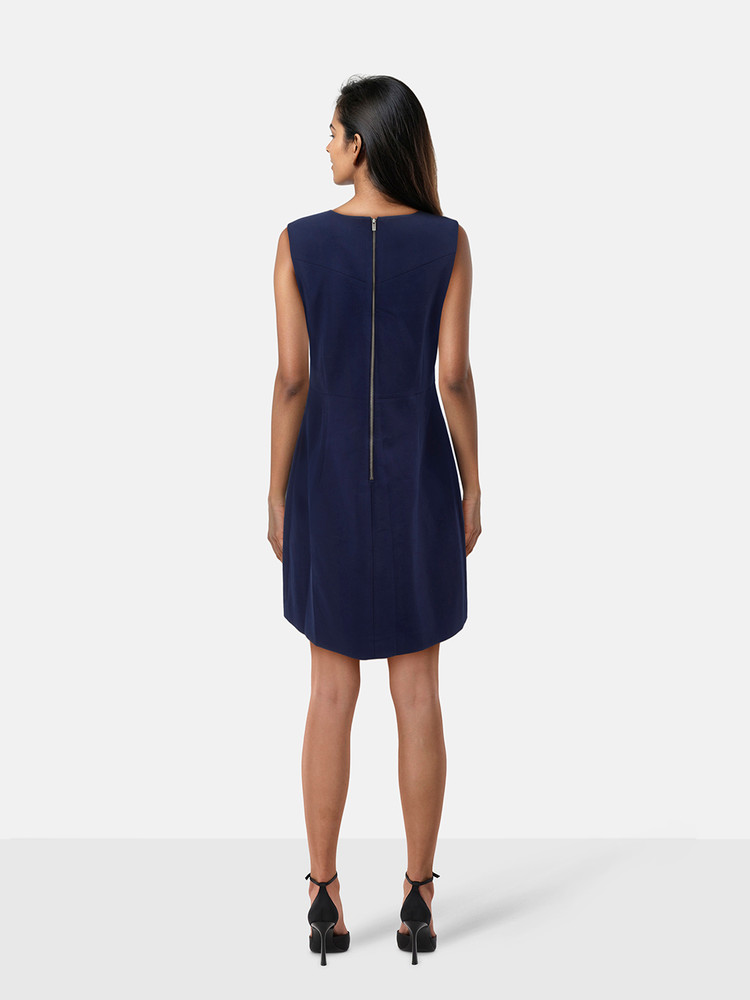 Diane Von Furstenberg Sleeveless Navy Dress