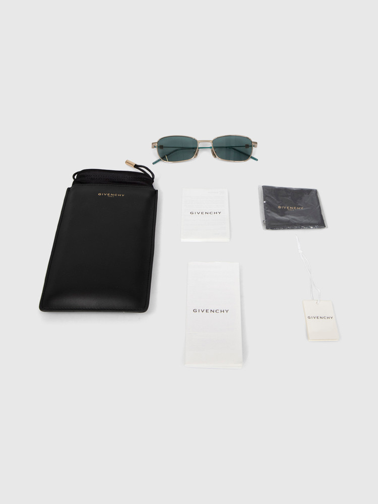 Givenchy Gold Metal GV Speed Sunglasses