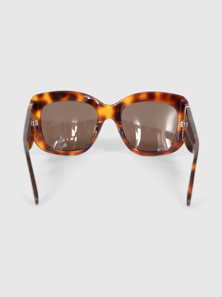Givenchy Havana Butterfly Bold Sunglasses