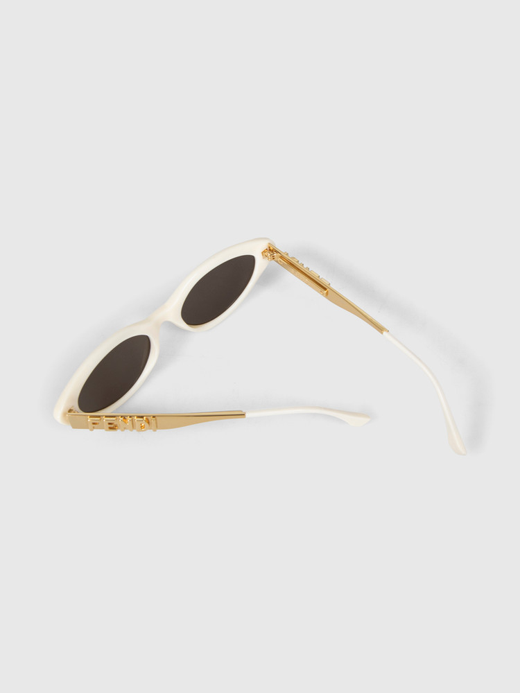 Fendi Ivory Cat Eye Fendigraphy Sunglasses