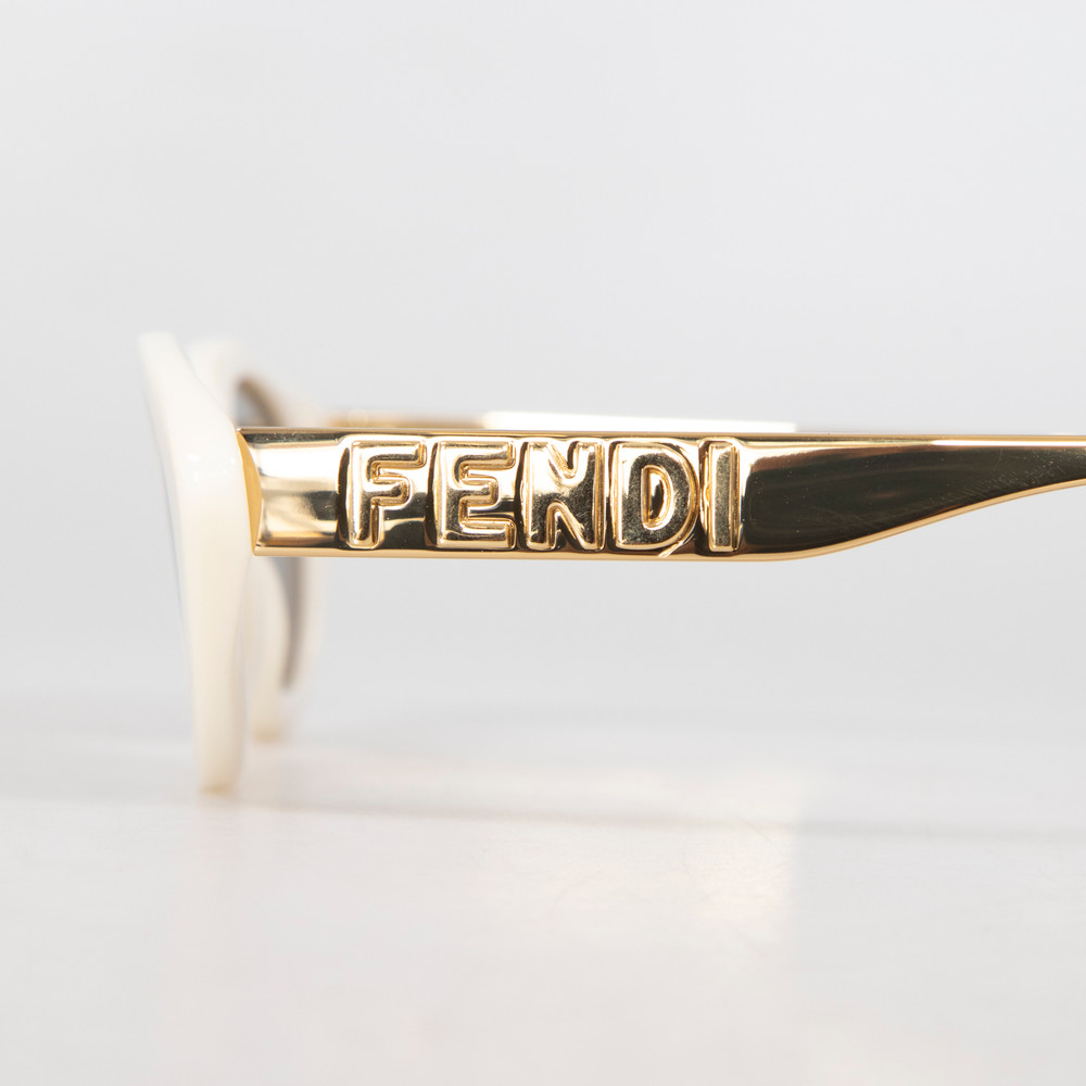 Fendi Ivory Cat Eye Fendigraphy Sunglasses