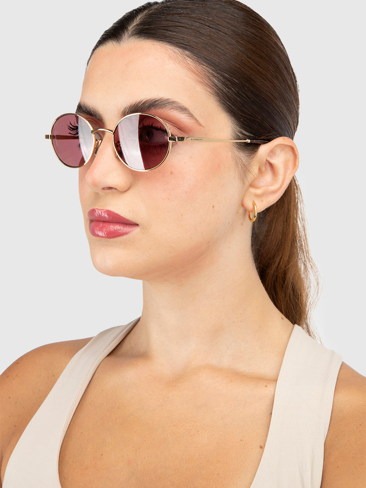 Givenchy Gold Frame Violet City Sunglasses