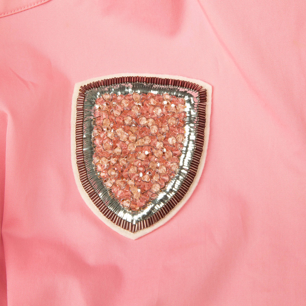 Dior Pink Beaded Patch Mini Dress