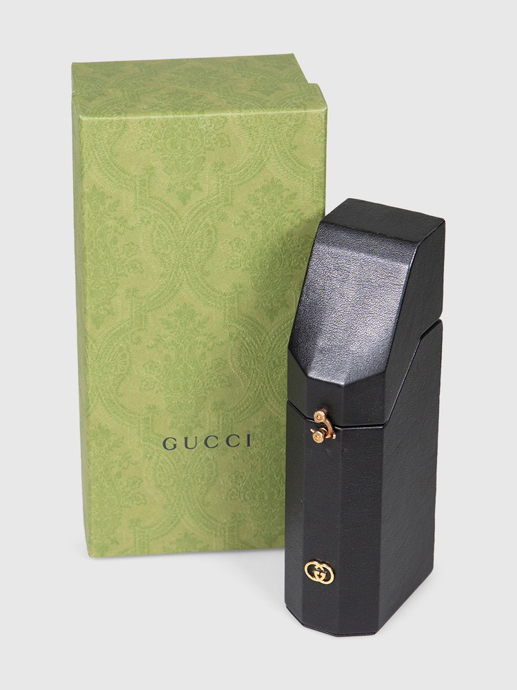 Gucci Black Leather Travel Case