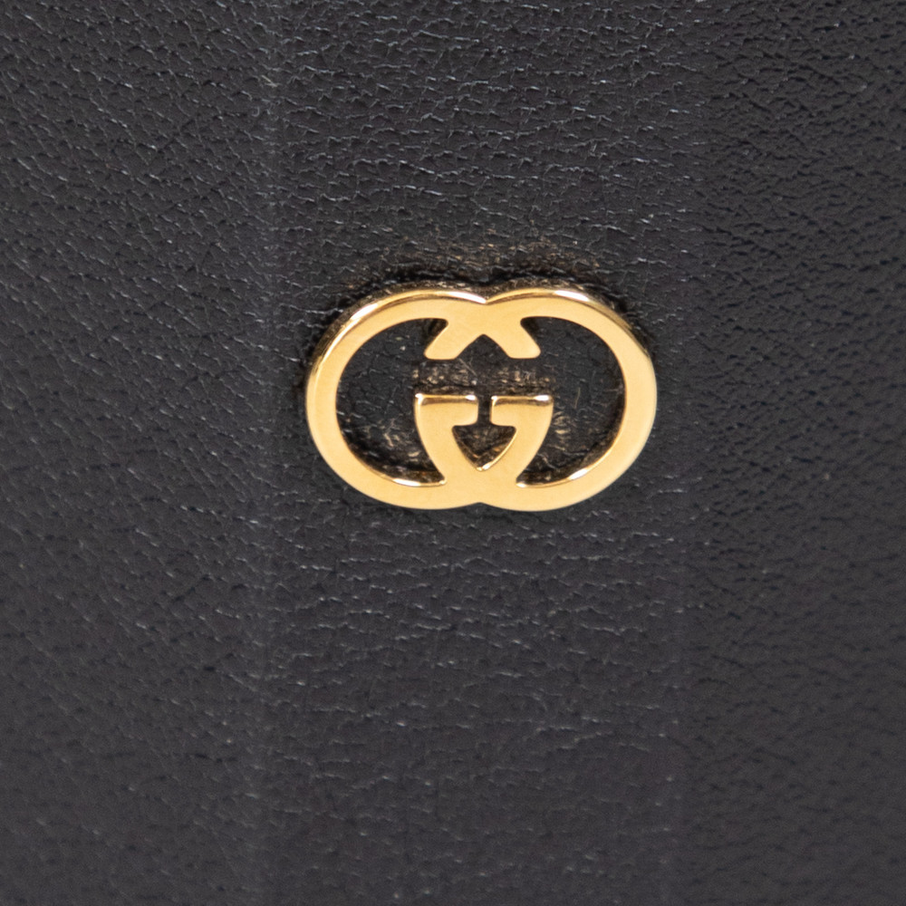 Gucci Black Leather Travel Case