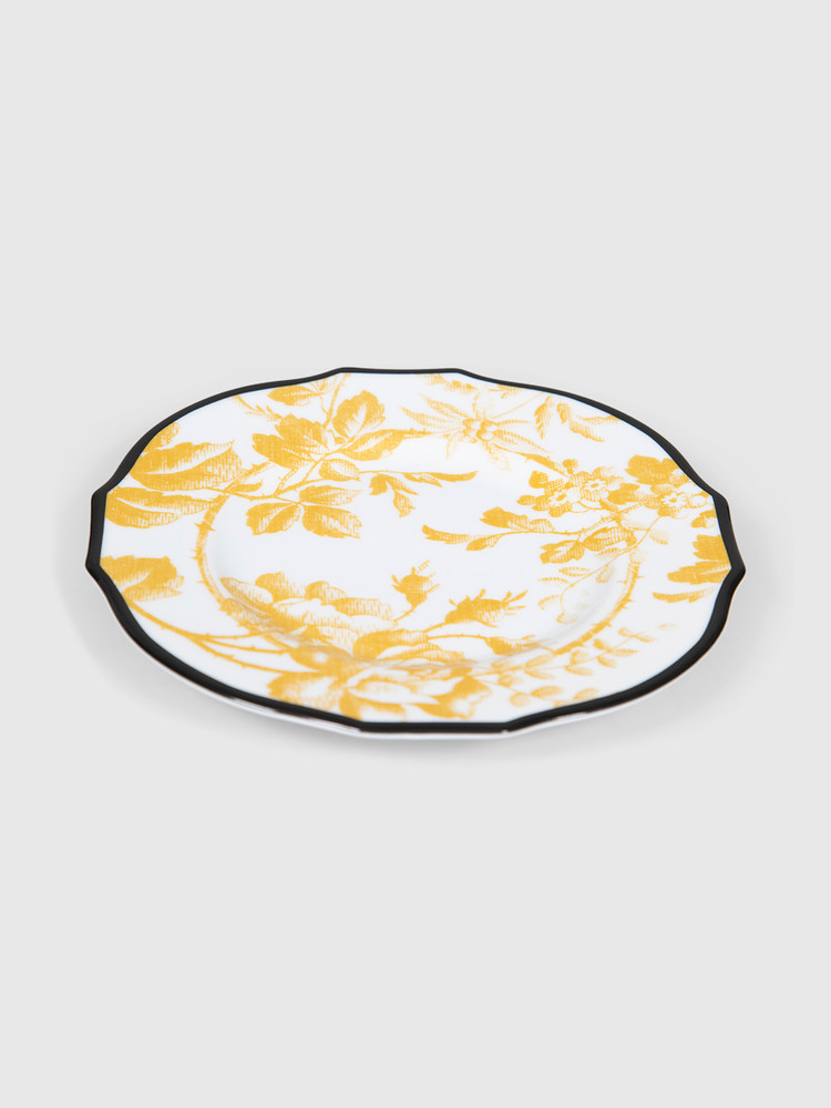 Gucci Set of Two Yellow Herbarium Dessert Plate