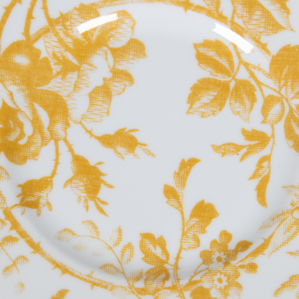 Gucci Set of Two Yellow Herbarium Dessert Plate