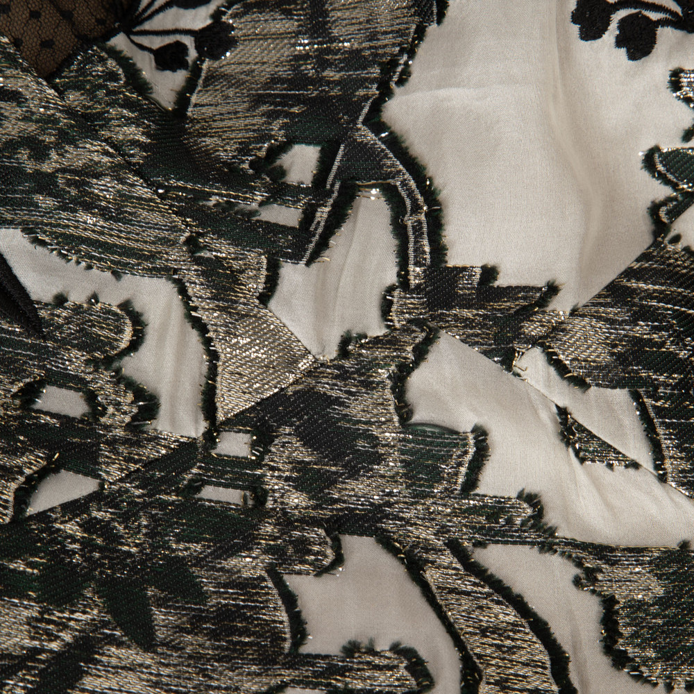 Erdem Floral Lace Metallic Blouse