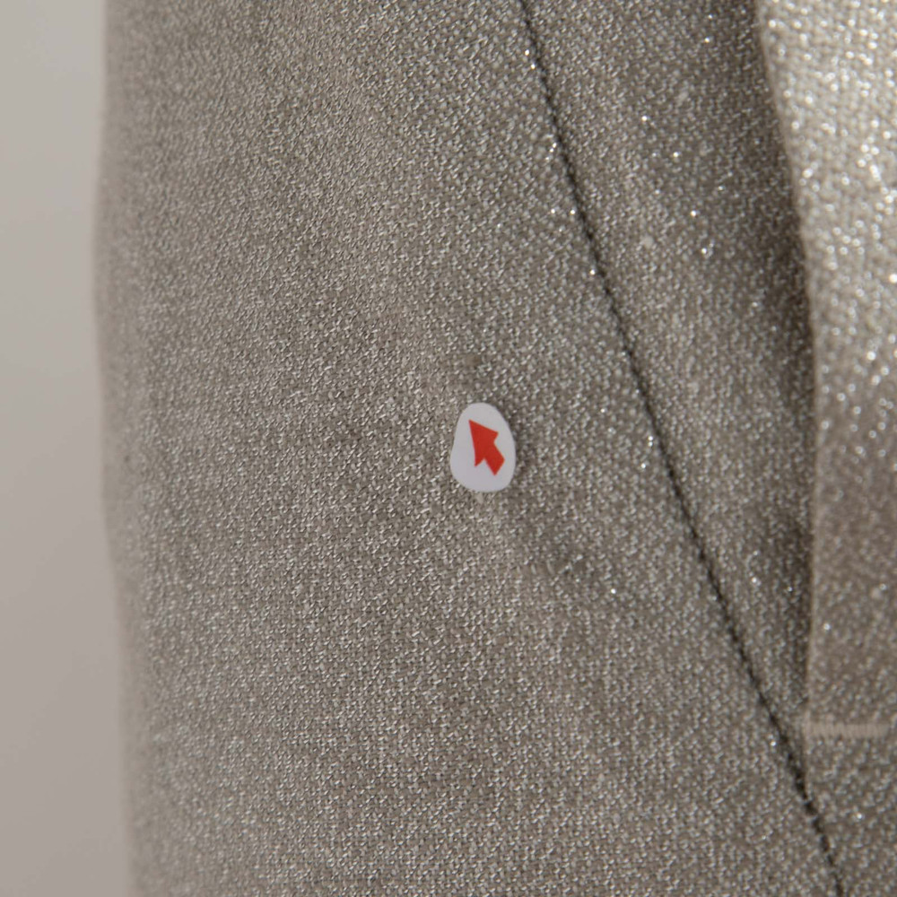 Brunello Cucinelli Silver Wide Leg Trousers