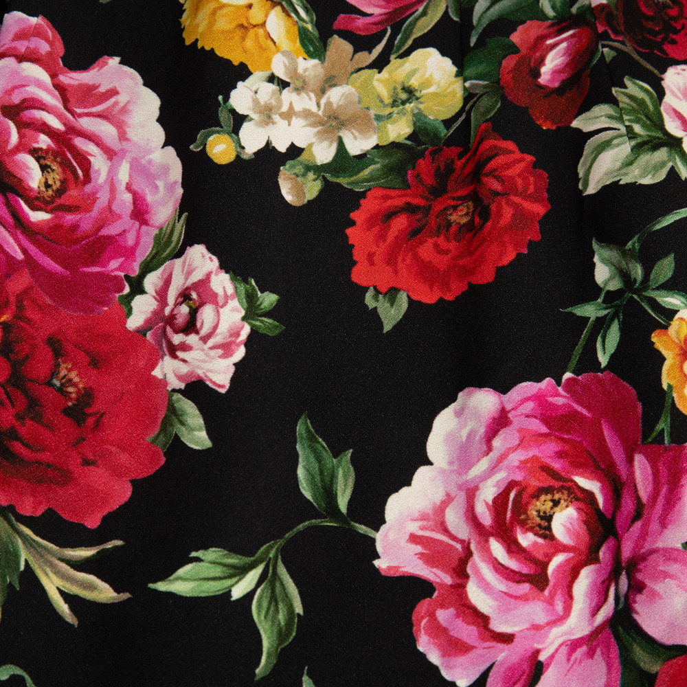 Dolce & Gabbana Floral Midi Sleeveless Dress