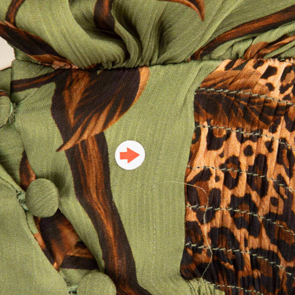 Johanna Ortiz Floral & Leopard Print Blouse