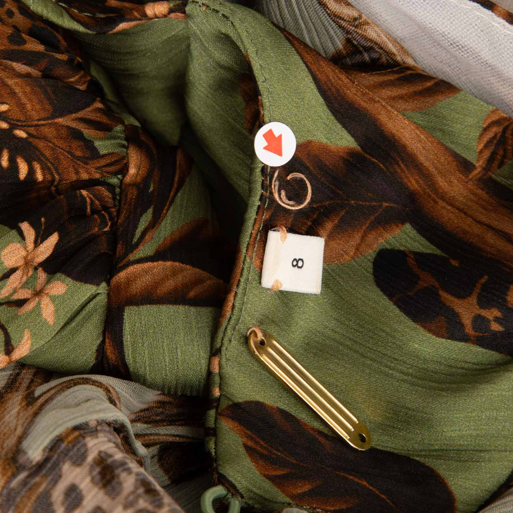 Johanna Ortiz Floral & Leopard Print Blouse