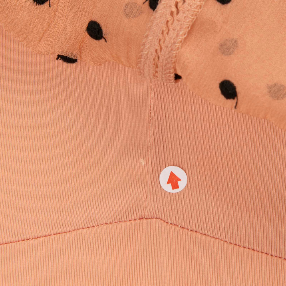 Zimmermann Pink Silk Sheer Polka Dot Dress