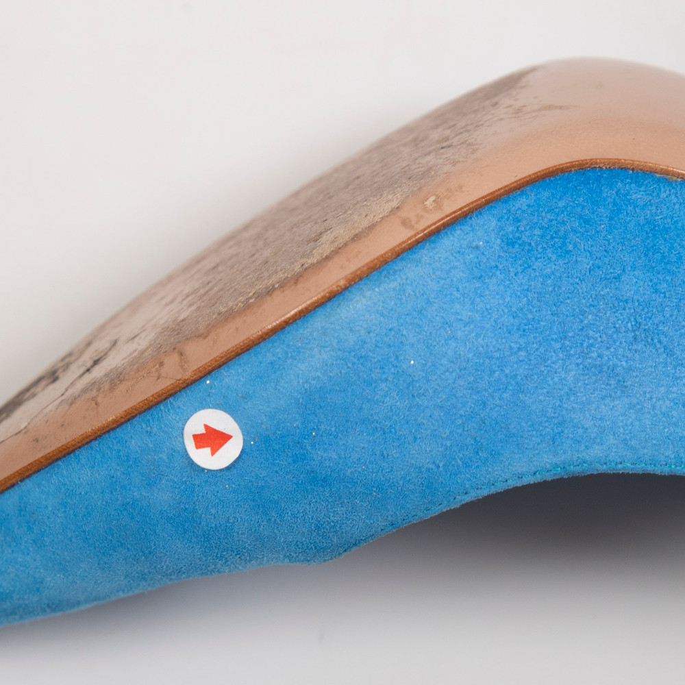 Gianvito Rossi Blue Suede Pointed Pumps
