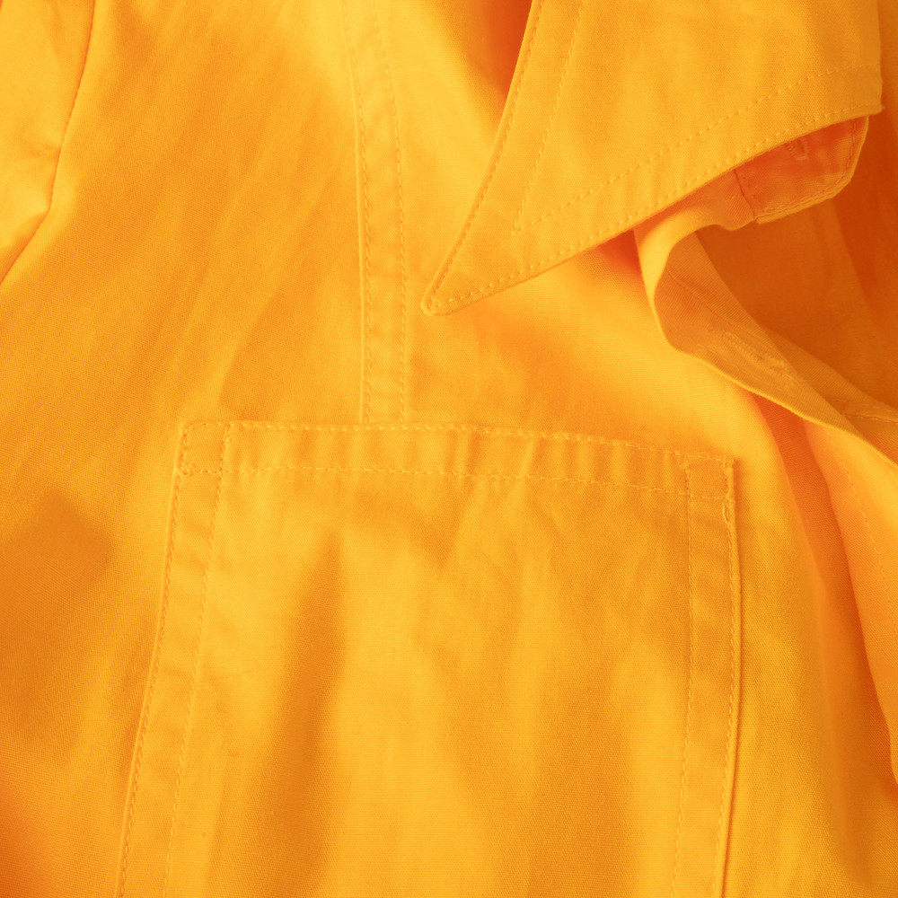 Dries Van Noten Orange Button Up Shirt