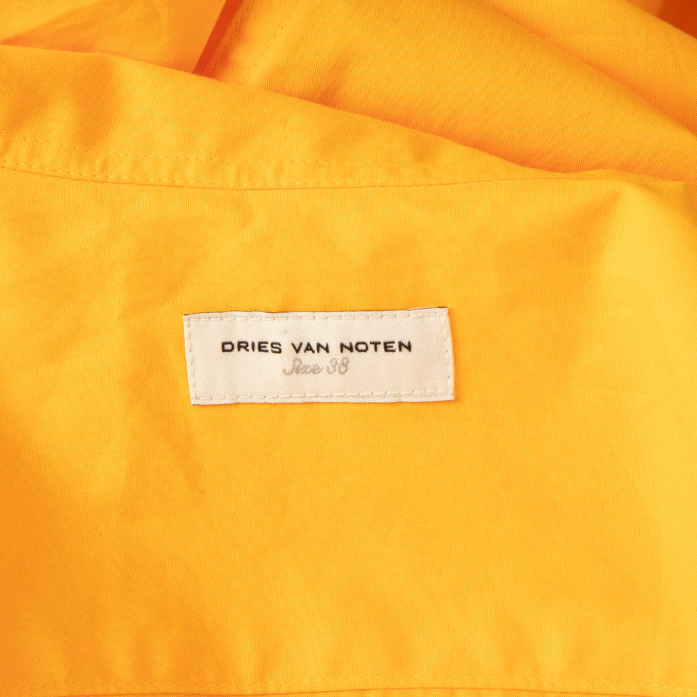 Dries Van Noten Orange Button Up Shirt