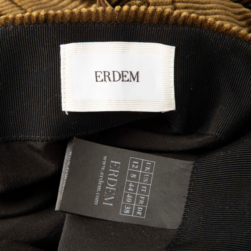 Erdem Green Corduroy Nelle Trousers