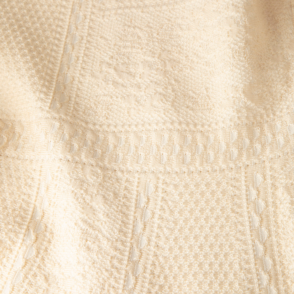 Alexander McQueen Ecru Lace Pattern Knit Dress