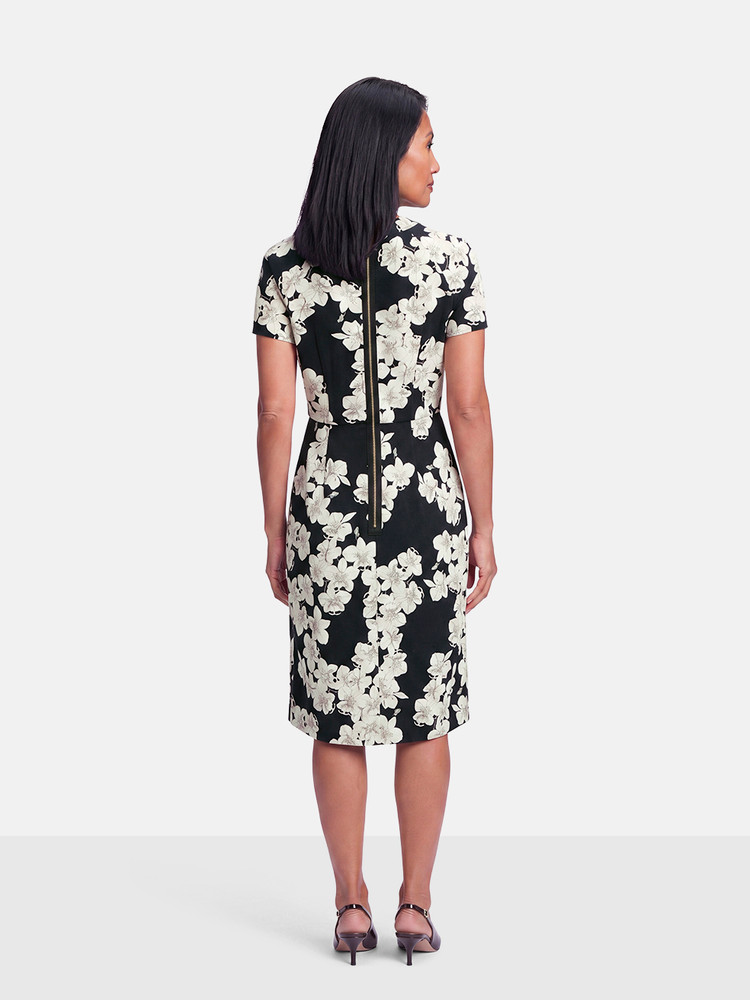 Erdem Floral Midi Cut Out Camila Dress